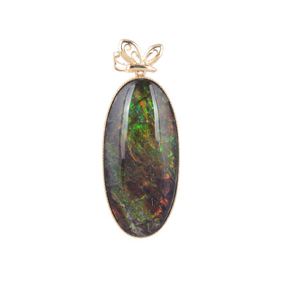 Ciondolo in oro con Ammolite