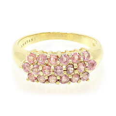 Anello in oro con Zaffiro Padparadscha (non riscaldato) (AMAYANI)