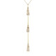 Collana in oro con Diamante Champagne I2 (de Melo)
