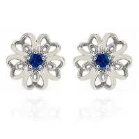 Orecchini in argento con Apatite Blu Neon