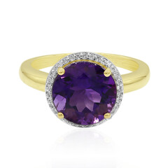 Anello in oro con Ametista Uruguay