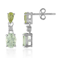 Orecchini in argento con Ametista Verde
