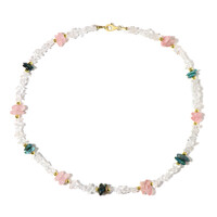 Collana in argento con Quarzo Bianco