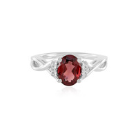 Anello in argento con Granato Mozambico
