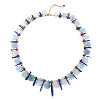 Collana in argento con Acquamarina