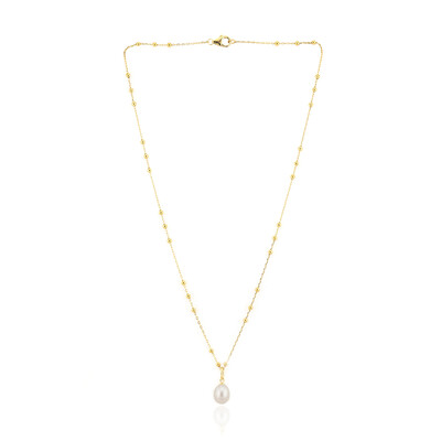 Collana in argento con Perla d'Acqua Dolce Bianca