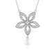 Collana in argento con Perla d'Acqua Dolce Bianca