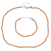 Parure in argento con Granato Essonite