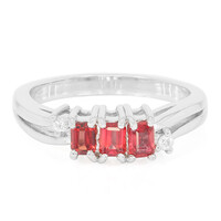 Anello in argento con Rubino Malawi
