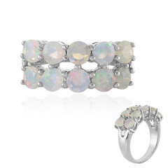 Anello in argento con Opale di Welo
