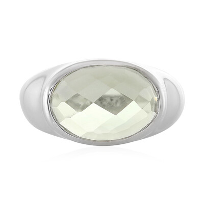 Anello in argento con Ametista Verde