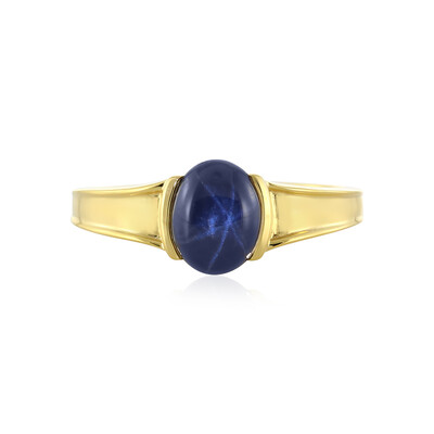 Anello in argento con Zaffiro Stellato Blu
