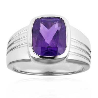 Anello in argento con Ametista Siberiana
