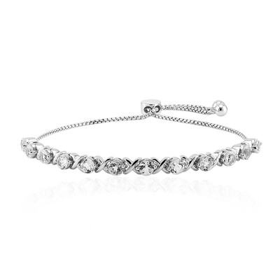 Bracciale in argento con Topazio Bianco