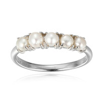 Anello in argento con Perla di Acqua Dolce