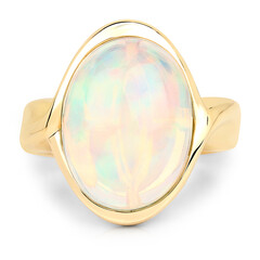 Anello in oro con Opale di Welo AAA