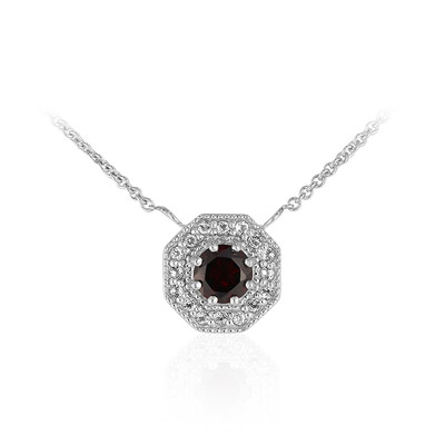 Collana in argento con Granato Mozambico