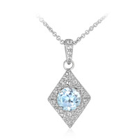 Collana in argento con Topazio Blu Cielo