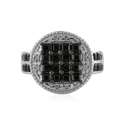 Anello in argento con Spinello Nero