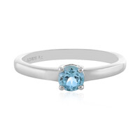 Anello in argento con Topazio Blu Svizzero