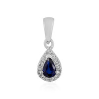 Ciondolo in argento con Spinello Blu Royal