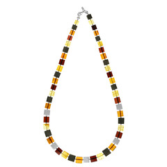 Collana in argento con Ambra Baltica