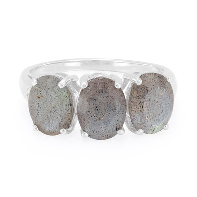 Anello in argento con Labradorite