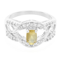 Anello in argento con Pietra del Sole Lunare