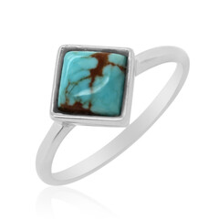 Anello in argento con Turchese della Miniera 8 (Anne Bever)