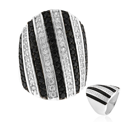 Anello in argento con Spinello Nero