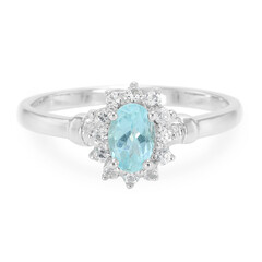 Anello in argento con Apatite Blu