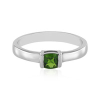 Anello in argento con Diopside Russo