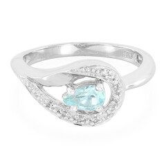 Anello in argento con Apatite Blu