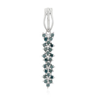 Ciondolo in argento con Diamante Fancy