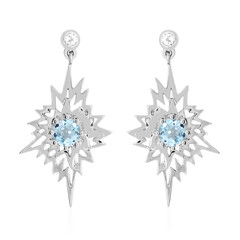 Orecchini in argento con Topazio Blu Cielo