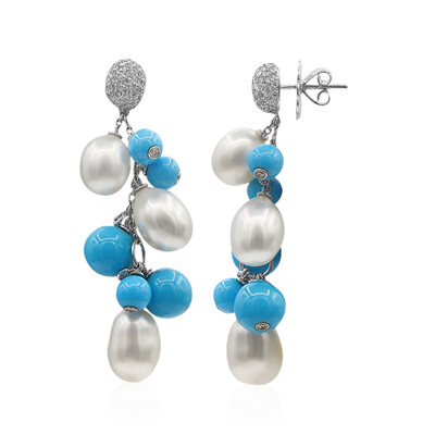 Orecchini in oro con Turchese (Estée Collection)