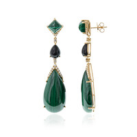 Orecchini in oro con Malachite (CIRARI)