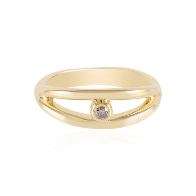 Anello in argento con Diamante Cioccolato I3
