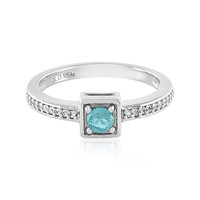 Anello in argento con Apatite Blu