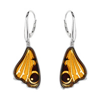 Orecchini in argento con Ambra Baltica