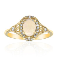 Anello in oro con Opale di Welo AAA