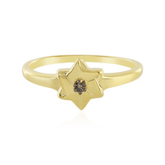 Anello in argento con Diamante Champagne SI1