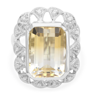 Anello in argento con Citrino Bicolore