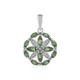 Ciondolo in argento con Apatite Verde