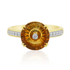 Anello in oro con Citrino (Glenn Lehrer)