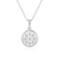 Collana in argento con Diamante I2 (J)