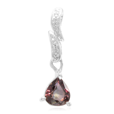 Ciondolo in argento con Zaffiro Cangiante (non riscaldato)