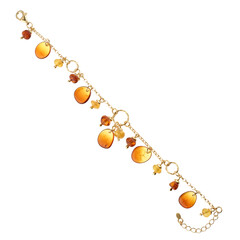 Bracciale in argento con Ambra Sunrise Baltica
