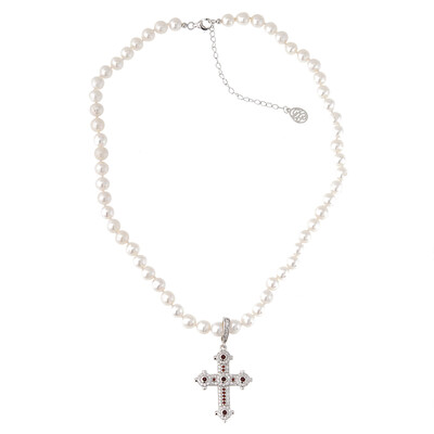 Collana in argento con Perla di Acqua Dolce (Dallas Prince Designs)