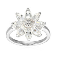 Anello in argento con Topazio Bianco